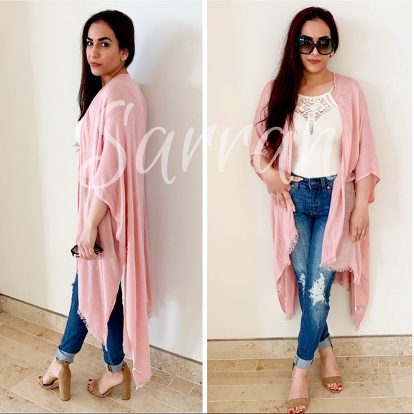 Almost Sold Out New Boho Chic High Low Kimono Cardigan Wrap - Picture 5 of 10